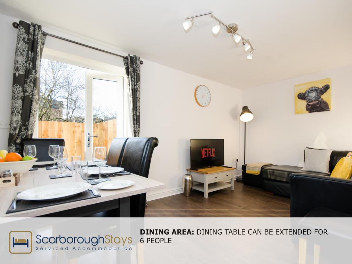 Hibernia Place, 3 Bedroom Townhouse With Patio & Seating Area - Free Parking Скарбъро Екстериор снимка